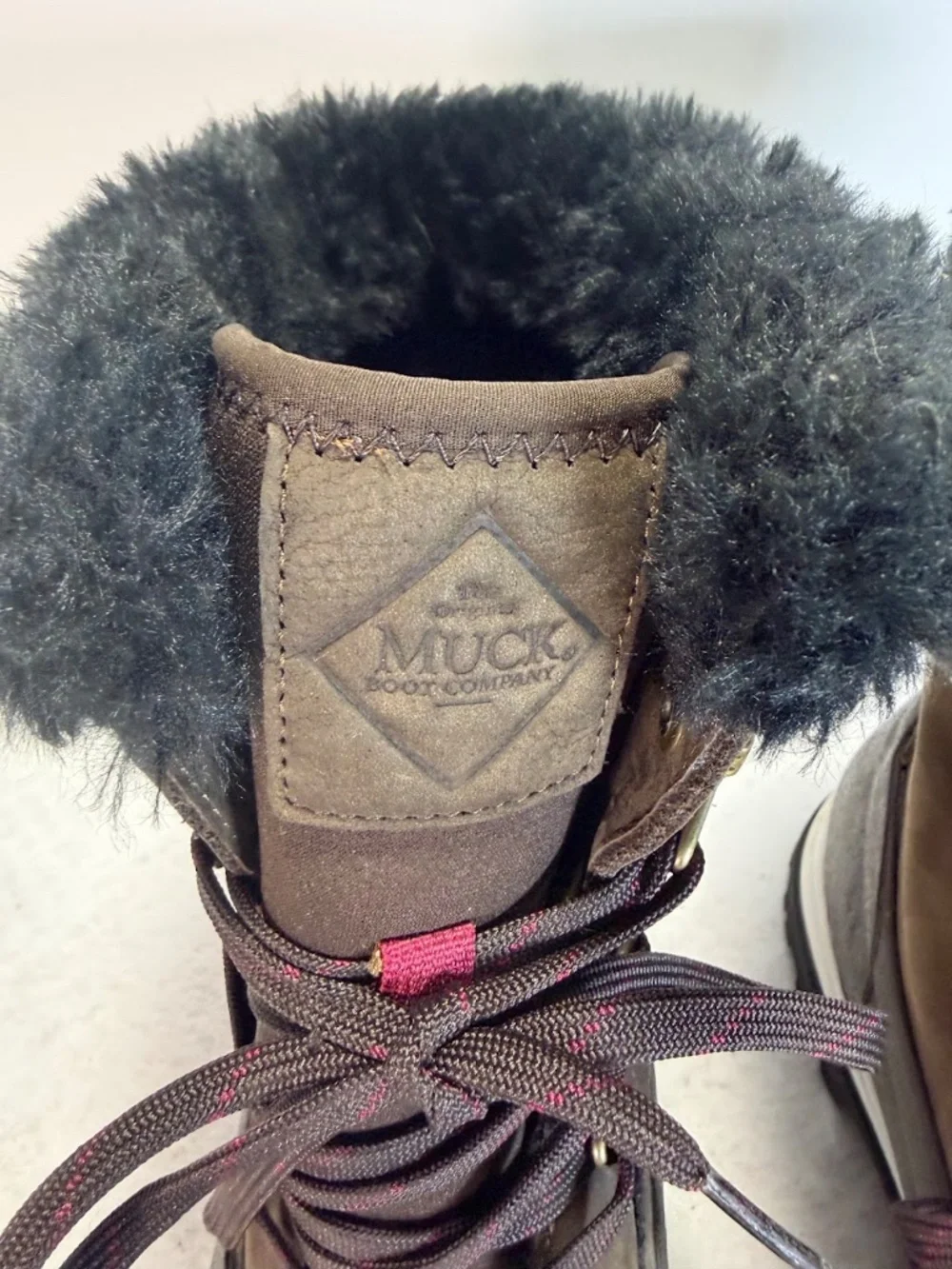 Muck Arctic Ice Lace Boots Womens 9 Waterproof Vibram Arctic Grip NWOT